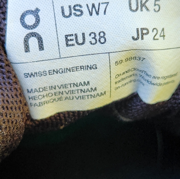 On Cloud Cloud 5 59.98837 Grey Glacier Running Shoes Sneakers Women's Size 7 - Picture 10 of 10